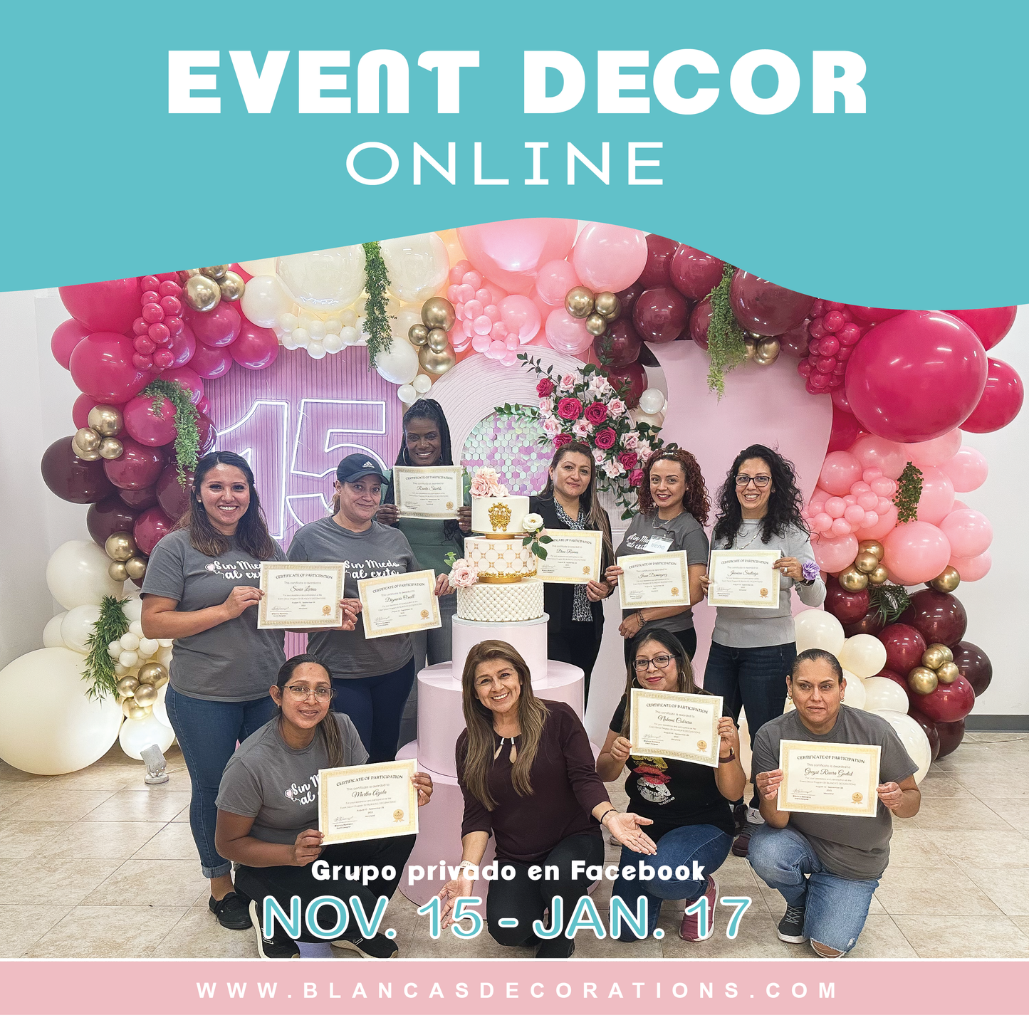 CURSO EN LINEA DE ARTE EN GLOBOS Y DECORACION DE EVENTOS