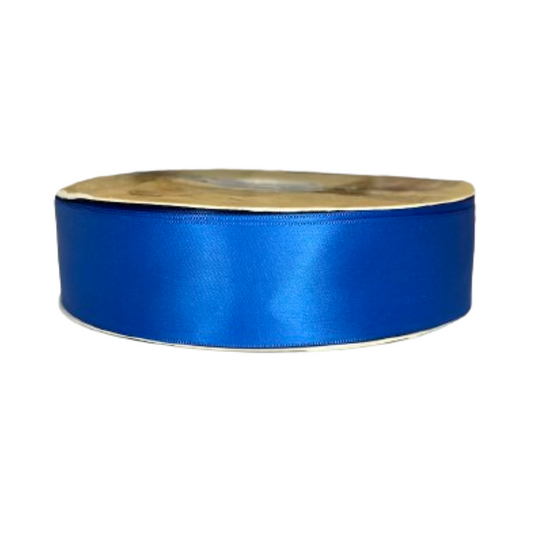 1 1/2" Royal Blue Ribbon single face Satin 100 Yds