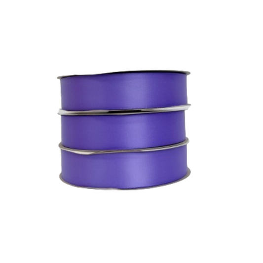 1 1/2"  Purple Satin Ribbon Double-face 100 Yds