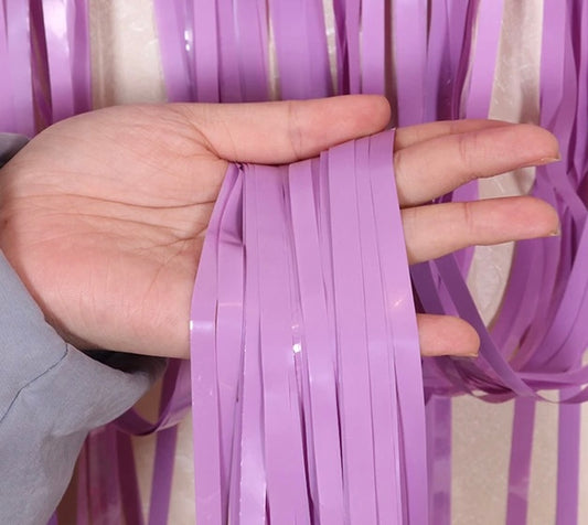 Foil Lilac pastel curtain (1CT)