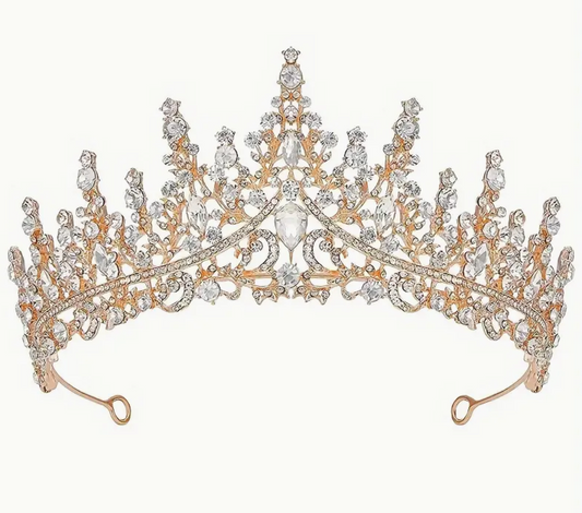 Gold crystal Tiara