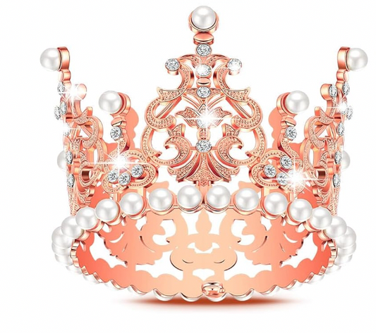 Small Rose gold Round Crown