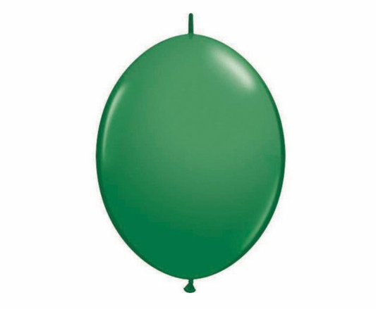 6" Qlink green qualatex (50ct)