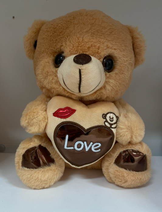 brown love teddy bear