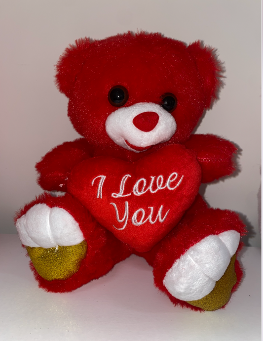 Red I love you teddy bear