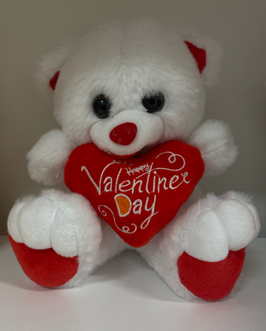 white valentine Day bear