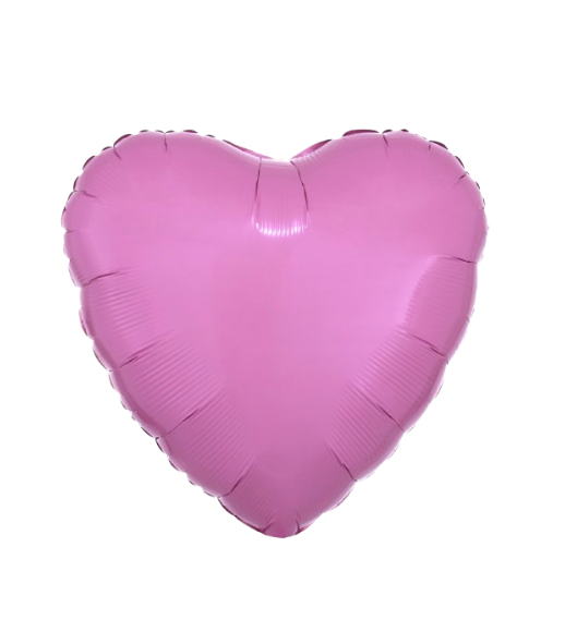 18" Heart foil pink