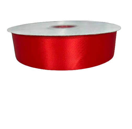 1 1/2" Red Satin Ribbon Double-face 100 Yds