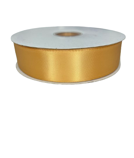 1 1/2"  Gold Satin Ribbon Double-face 100 Yds