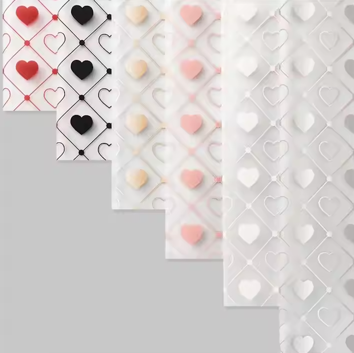 Heart Korean Wrapping Paper