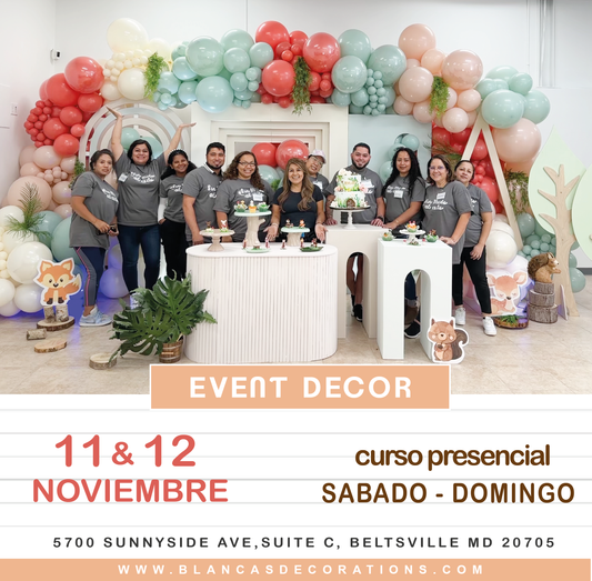 NOV. EVENT DECOR - SABADO Y DOMINGO