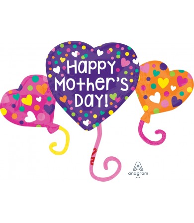 HAPPY MOTHER'S DAY PURPLE FOIL BALLOON  XL