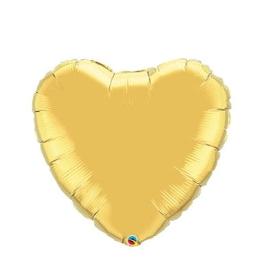 9" Q Gold Heart Foil (1 COUNT )