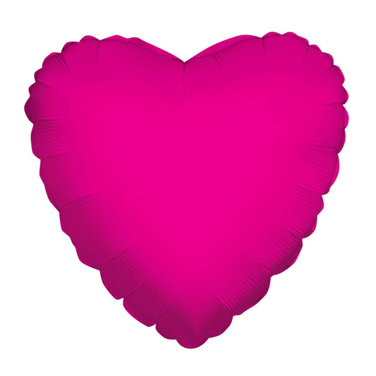 4" Hot Pink Heart Foil (1 COUNT )