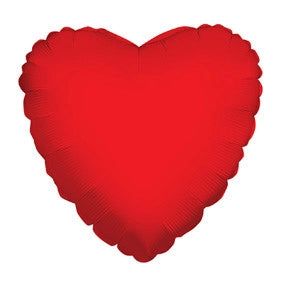 9" Q Red Heart Foil (1 COUNT )