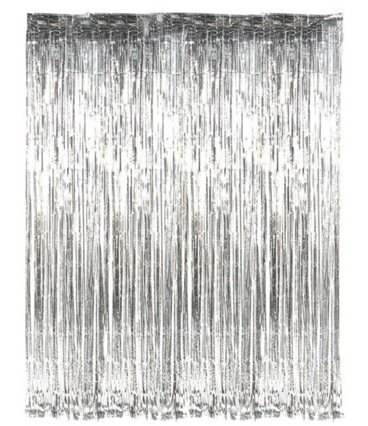 Silver Foil Fringe Curtain (1 CT)