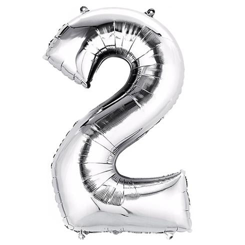 40" Silver Numbers