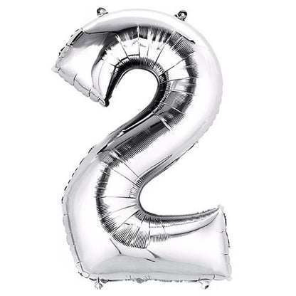 40" Silver Numbers
