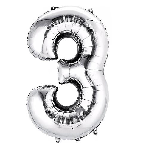 40" Silver Numbers