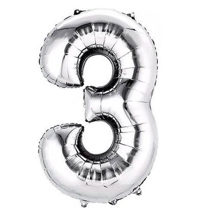 40" Silver Numbers
