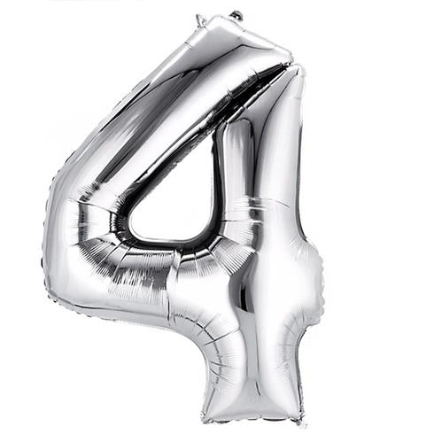 40" Silver Numbers