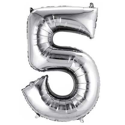 40" Silver Numbers