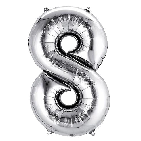 40" Silver Numbers