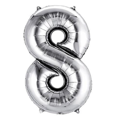 40" Silver Numbers