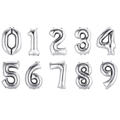 40" Silver Numbers