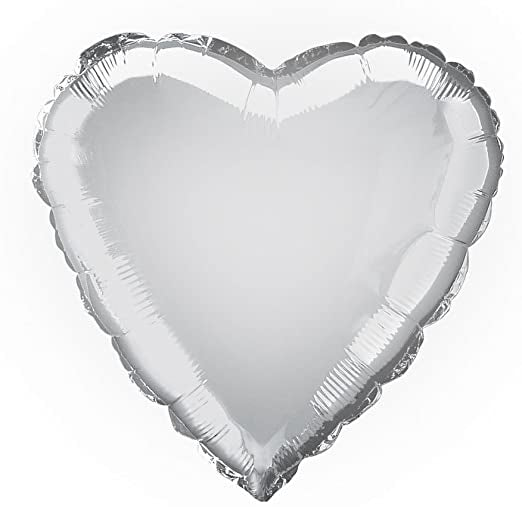 18” Silver Heart