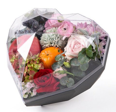 Acrylic Diamond Heart Box