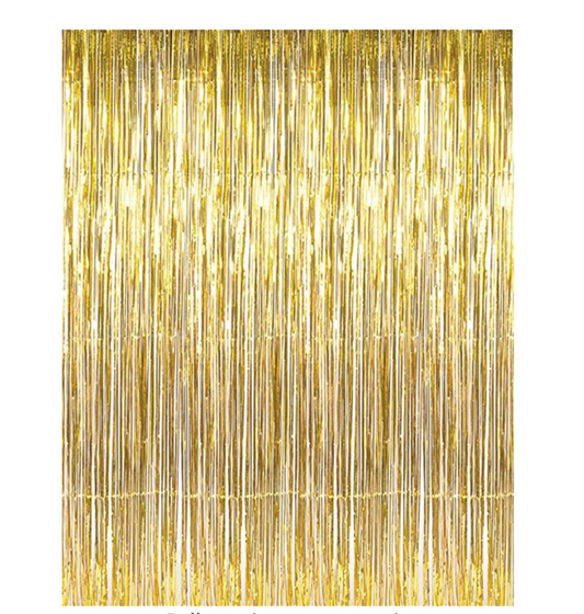 Gold Foil Fringe Curtain (1 CT)