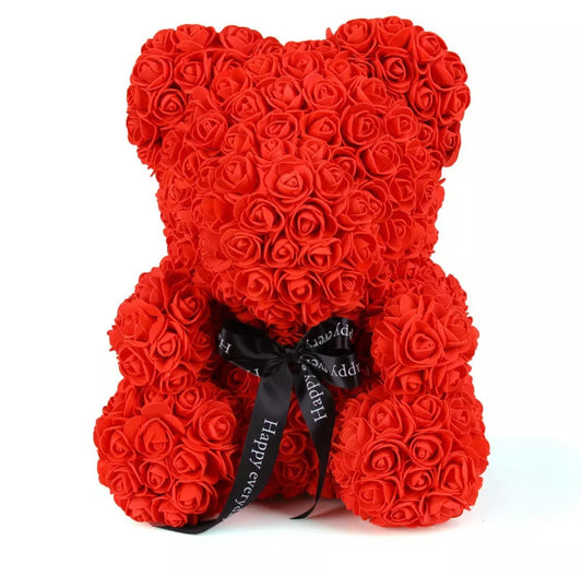 Oso de rosas rojo (Red Rose Teddy Bear)no incluye caja