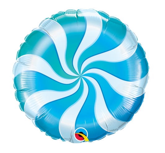 18" Candy Swirl Blue (Qualatex)