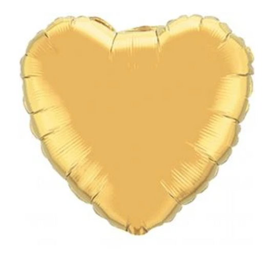 18" Yellow Gold Heart