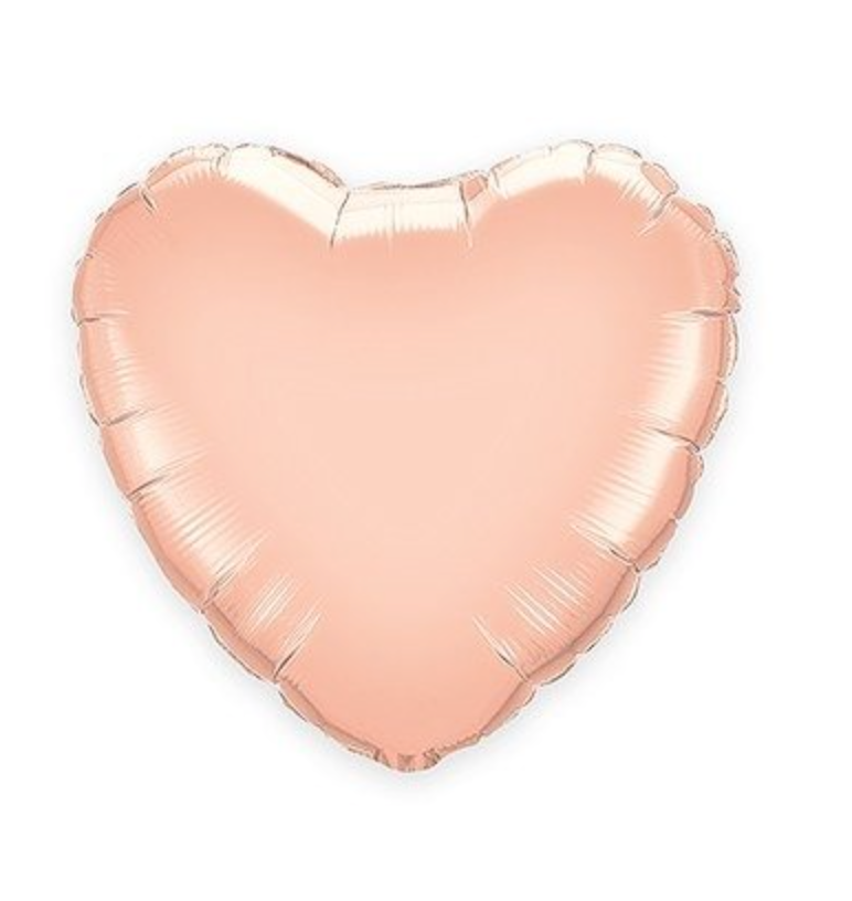 36"  Qualatex Rose Gold Heart  (1 COUNT)