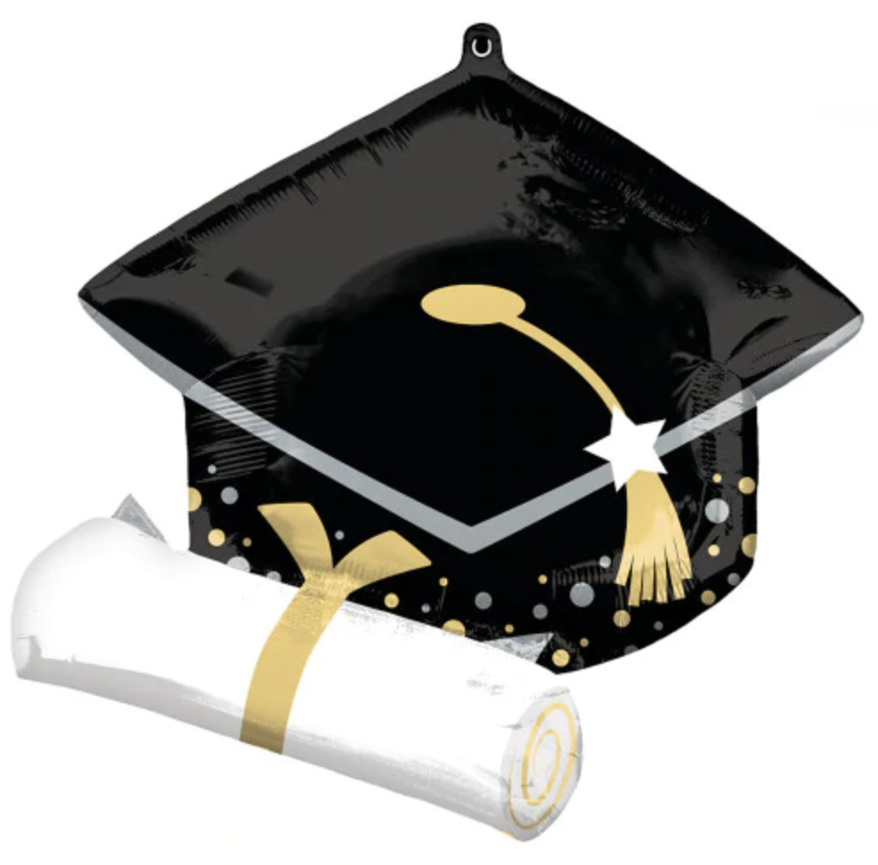 25" Grad Cap Foil Balloon 1 CT