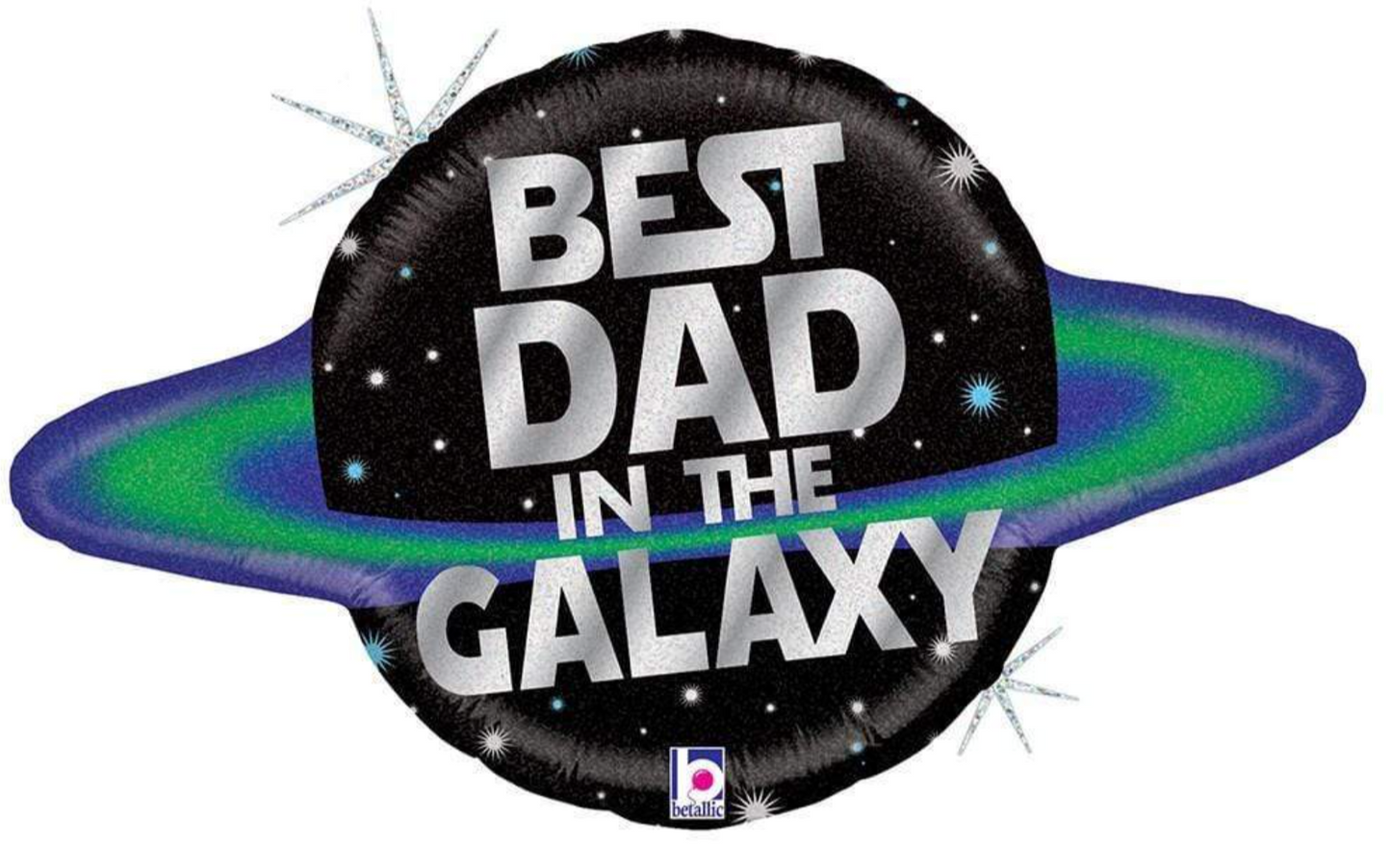 31” Best Dad in the Galaxy Foil Balloon