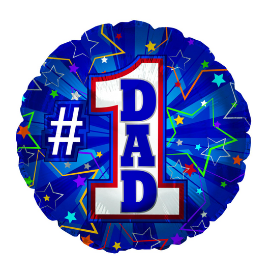 18” #1 Dad Foil Balloon