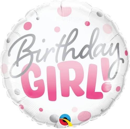 18” Birthday Girl foil Balloon (1CT)