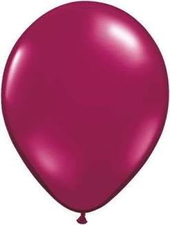 11” Sparkling Burgundy Latex Balloons (100)