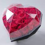 Acrylic Diamond Heart Box